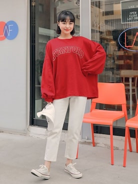 「HOTPING（ホッピン）のアイテム（トップス）」を使った、HOTPINGさん（レディース・163cm）の冬コーディネート