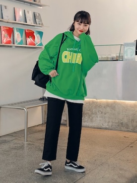 「HOTPING（ホッピン）のアイテム（トップス）」を使った、HOTPINGさん（レディース・163cm）の冬コーディネート