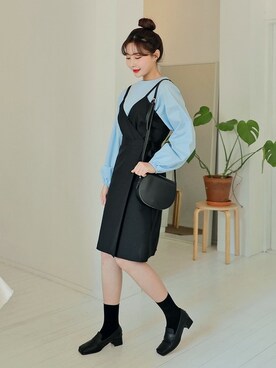 「hotping」｜「アイテム（ワンピース/ドレス）」を使った、HOTPINGさん（レディース・163cm）の冬コーディネート
