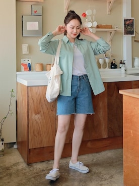 「HOTPING（ホッピン）のアイテム（トップス）」を使った、HOTPINGさん（レディース・163cm）の春コーディネート