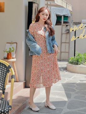 「hotping」｜「アイテム（ワンピース/ドレス）」を使った、HOTPINGさん（レディース・163cm）の春コーディネート