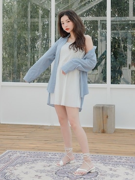 「HOTPING（ホッピン）のアイテム（シャツ/ブラウス）」を使った、HOTPINGさん（レディース・163cm）の春コーディネート