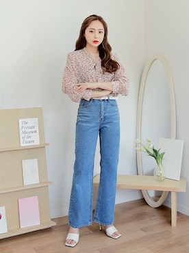 「HOTPING（ホッピン）のアイテム（シャツ/ブラウス）」を使った、HOTPINGさん（レディース・163cm）の春コーディネート