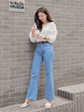 「HOTPING（ホッピン）のアイテム（トップス）」を使った、HOTPINGさん（レディース・163cm）の春コーディネート