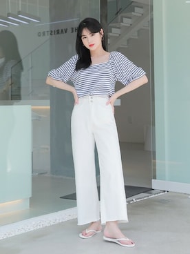 「HOTPING（ホッピン）のアイテム（その他パンツ）」を使った、HOTPINGさん（レディース・163cm）の春コーディネート