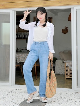 「HOTPING（ホッピン）のアイテム」を使った、HOTPINGさん（レディース・163cm）の春コーディネート