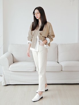 「HOTPING（ホッピン）のアイテム（パンツ）」を使った、HOTPINGさん（レディース・163cm）の秋コーディネート