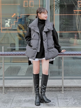 「HOTPING（ホッピン）のアイテム」を使った、HOTPINGさん（レディース・163cm）の秋コーディネート