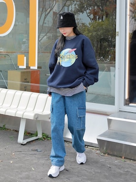 「HOTPING（ホッピン）のアイテム」を使った、HOTPINGさん（レディース・163cm）の秋コーディネート