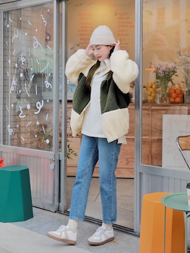 「HOTPING（ホッピン）のアイテム（ジャケット/アウター）」を使った、HOTPINGさん（レディース・163cm）の冬コーディネート
