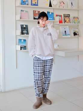 「HOTPING（ホッピン）のアイテム（トップス）」を使った、HOTPINGさん（レディース・163cm）の冬コーディネート