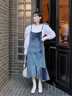「HOTPING（ホッピン）のアイテム」を使った、HOTPINGさん（レディース・163cm）の冬コーディネート