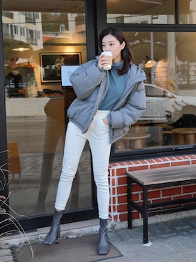 「HOTPING（ホッピン）のアイテム（トップス）」を使った、HOTPINGさん（レディース・163cm）の冬コーディネート