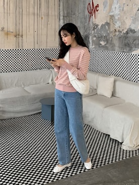 「HOTPING（ホッピン）のアイテム（トップス）」を使った、HOTPINGさん（レディース・163cm）の冬コーディネート