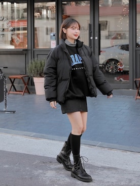 「HOTPING（ホッピン）のアイテム（トップス）」を使った、HOTPINGさん（レディース・163cm）の冬コーディネート