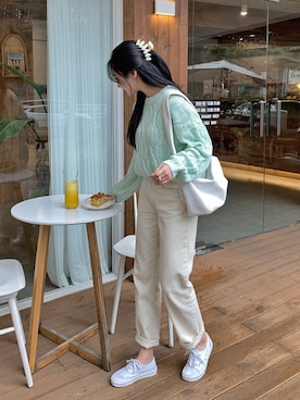 「HOTPING（ホッピン）のアイテム（トップス）」を使った、HOTPINGさん（レディース・163cm）の冬コーディネート