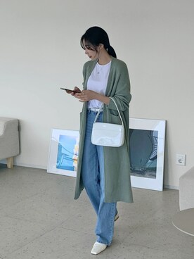 「HOTPING（ホッピン）のアイテム（カーディガン/ボレロ）」を使った、HOTPINGさん（レディース・163cm）の春コーディネート