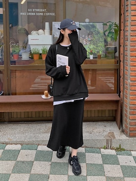 「HOTPING（ホッピン）のアイテム（オールインワン・サロペット）」を使った、HOTPINGさん（レディース・163cm）の春コーディネート