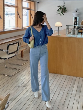 「HOTPING（ホッピン）のアイテム（カーディガン/ボレロ）」を使った、HOTPINGさん（レディース・163cm）の春コーディネート