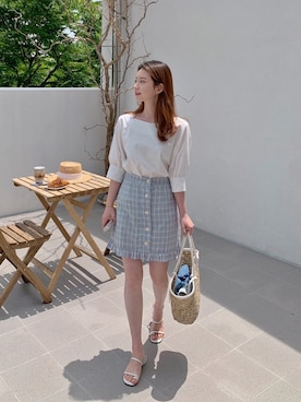「HOTPING（ホッピン）のアイテム」を使った、HOTPINGさん（レディース・163cm）の夏コーディネート