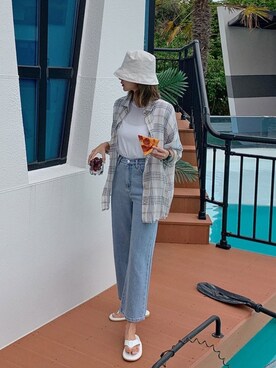 「HOTPING（ホッピン）のアイテム」を使った、HOTPINGさん（レディース・163cm）の夏コーディネート