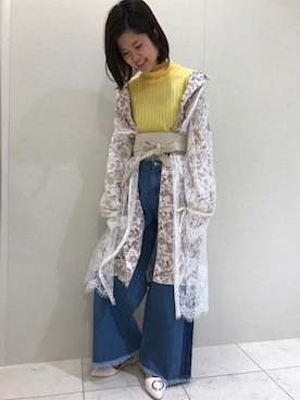 「AS KNOW AS PINKY（アズノゥアズピンキー）のアイテム（その他アウター）」を使った、AS KNOW AS 鶴屋New-Sさん（レディース・161cm）の冬コーディネート