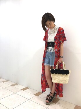 「AS KNOW AS」｜「アイテム（ワンピース/ドレス）」を使った、AS KNOW AS 鶴屋New-Sさん（レディース・160cm）の春コーディネート
