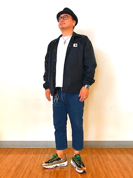 「Carhartt（カーハート）のアイテム（ナイロンジャケット）」を使った、Takuさん（メンズ・170cm）の春コーディネート