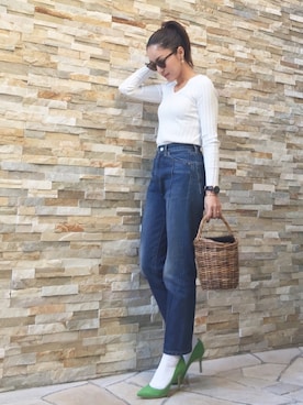 「ドラフトリーバイス」｜「アイテム（パンプス）」を使った、yuukiさん（レディース・157cm）の冬コーディネート