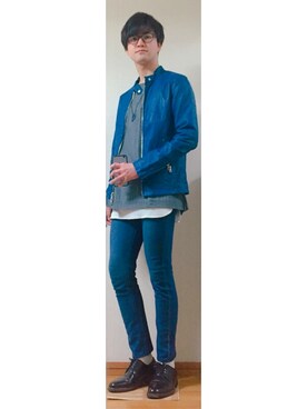 「unrelaxing（アンリラクシング）のアイテム（アクセサリー）」を使った、かたさん（メンズ・168cm）の春コーディネート