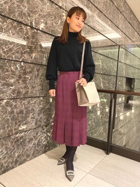 「PAOLA NUTTI  （パオラヌッティ）のアイテム」を使った、yamaguchi  moeさん（レディース・157cm）の秋コーディネート