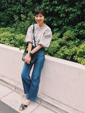 「VONDEL（フォンデル）のアイテム」を使った、sayaさん（レディース・162cm）の夏コーディネート