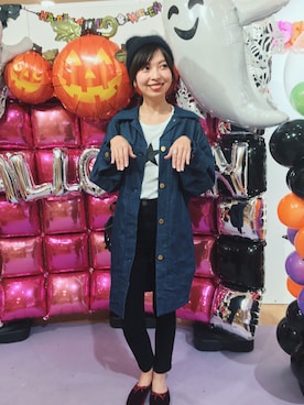 「wearhalloween2017」｜「アイテム（ジャケット/アウター）」を使った、sayaさん（レディース・162cm）の秋コーディネート