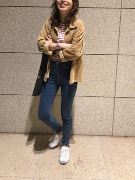 「AURALEE」｜sayaさん（レディース・162cm）の春コーディネート