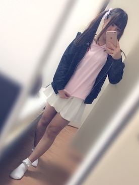 「WC（ダブル シー）のアイテム（ブルゾン）」を使った、mariさん（レディース・153cm）の春コーディネート
