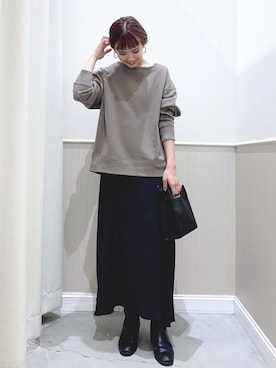 まなみさん（レディース・166cm）の冬コーディネート