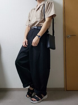 「RETRO GIRL（レトロガール）のアイテム（トップス）」を使った、yuuuさん（メンズ・168cm）の夏コーディネート