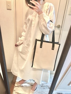 「DHOLIC（ディーホリック）のアイテム（シャツワンピース）」を使った、maruさん（レディース・155cm）の秋コーディネート