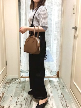 「YEVS（イーブス）のアイテム（オールインワン・サロペット）」を使った、maruさん（レディース・155cm）の夏コーディネート