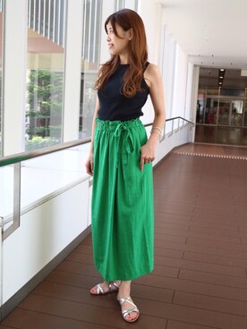 「☆この夏取り入れたいアメスリトップス」｜葵さん（レディース・159cm）の春コーディネート