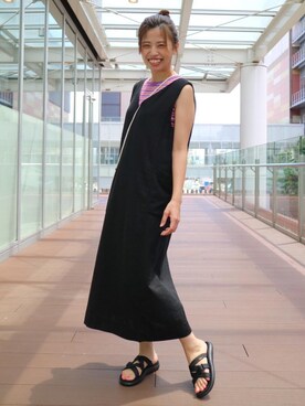 「☆この夏取り入れたいアメスリトップス」｜葵さん（レディース・159cm）の春コーディネート