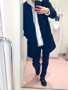「アイテム（ステンカラーコート）」を使った、りゅうさん（メンズ・175cm・10代）の冬コーディネート