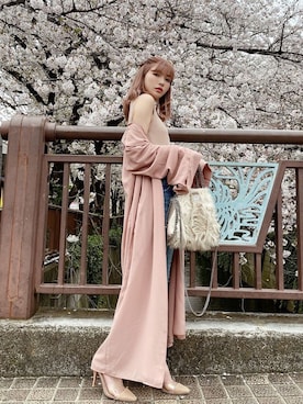 「Darich（ダーリッチ）のアイテム（ジャケット/アウター）」を使った、saki_saitoさん（レディース・160cm）の春コーディネート
