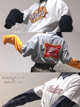 「INDIAN（インディアン）のアイテム」を使った、ひまわりさん（レディース・156cm）の冬コーディネート