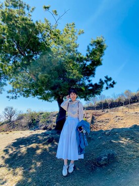 「PULL&BEAR（プルアンドベア）のアイテム（パーカー）」を使った、Cherry Zさん（レディース・153cm）の冬コーディネート