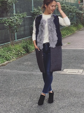 「アイテム（ブーティ）」を使った、aiko_nagaokaさん（レディース・158cm）の夏コーディネート