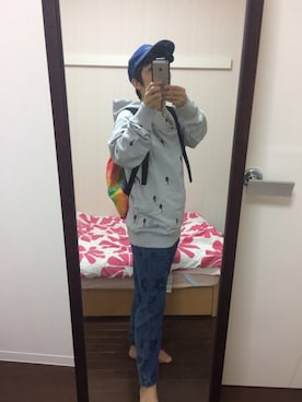 「Sunlight BELIEVER（サンライト ビリーバー）のアイテム」を使った、まりもさん（レディース・155cm）の夏コーディネート