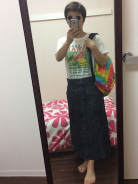 「Sunlight BELIEVER（サンライト ビリーバー）のアイテム」を使った、まりもさん（レディース・155cm）の夏コーディネート