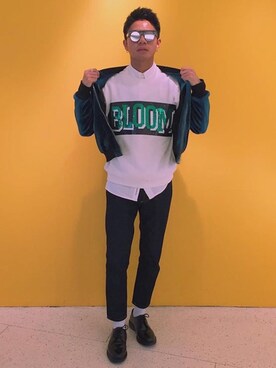 「Mo&Co.（モーアンドコー）のアイテム（ジャケット/アウター）」を使った、GELさん（メンズ・170cm）の春コーディネート