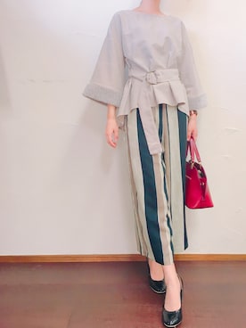 「MANGO（マンゴ）のアイテム」を使った、kanaeさん（レディース・160cm）の秋コーディネート